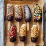 Frozen Chocolate Covered Banana Pops Recipe