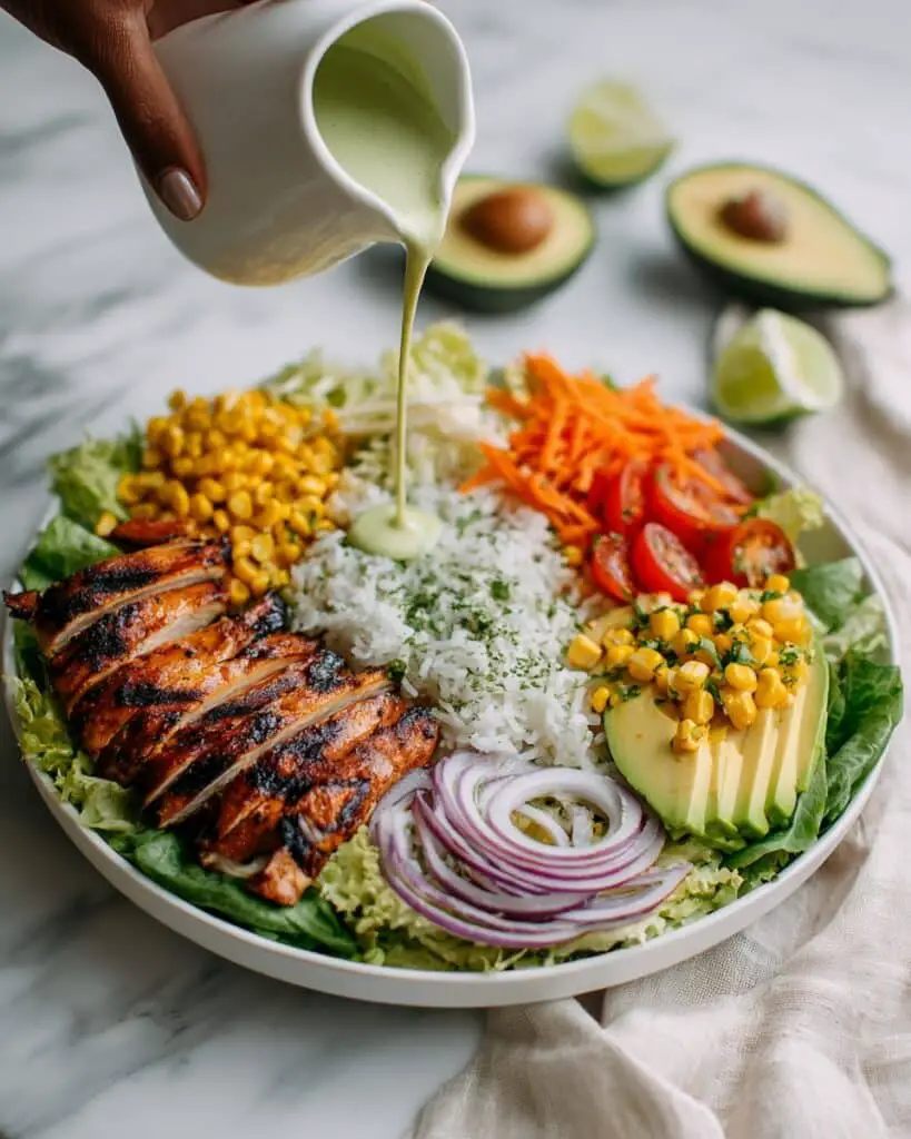 Hawaiian Chicken Salad with Coconut Lime Cilantro Rice Recipe