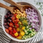 Refreshing Chickpea Salad with Lemon, Herbs, and Vegetables Recipe