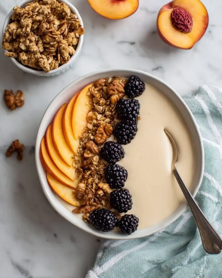 Peaches and Cream Smoothie Bowl Recipe