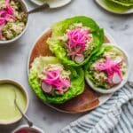 Chickpea Salad Wraps with Avocado Dill Sauce Recipe