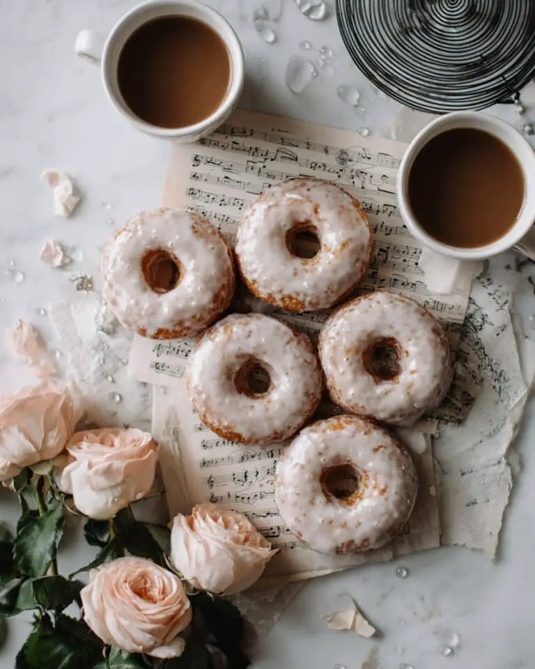 Glazed Baked Orange Donuts Recipe
