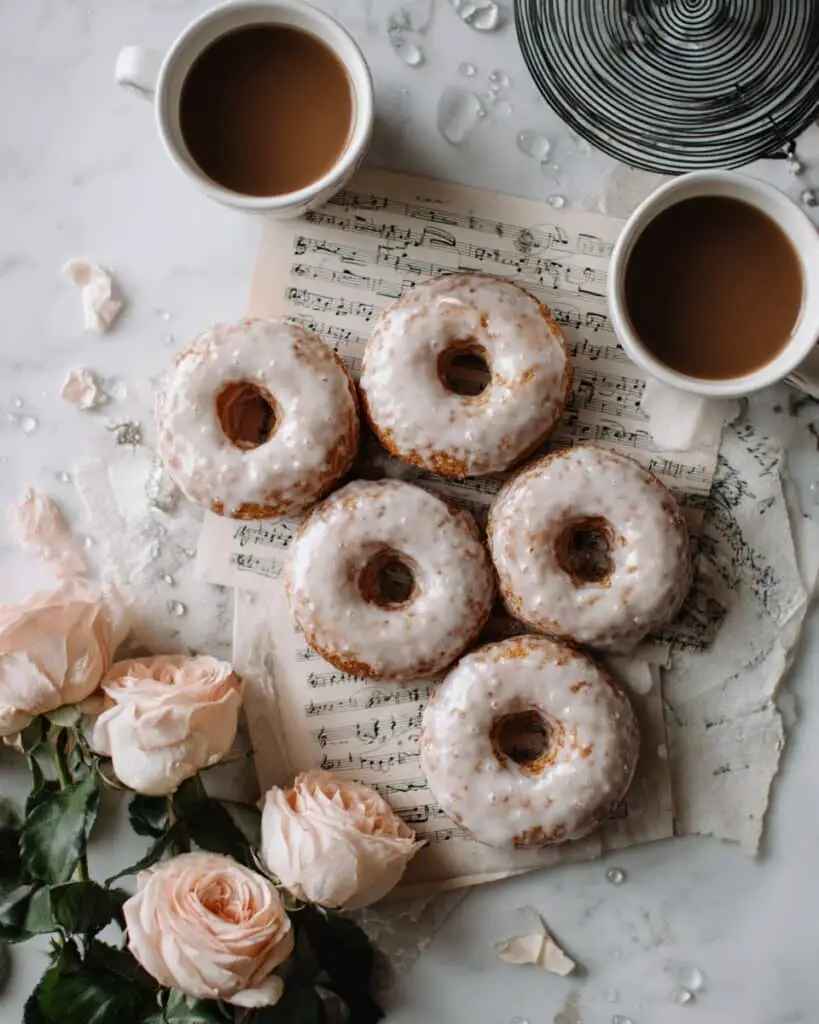 Glazed Baked Orange Donuts Recipe