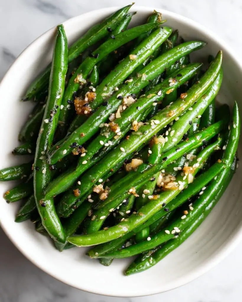 Garlic Sesame Green Beans Recipe