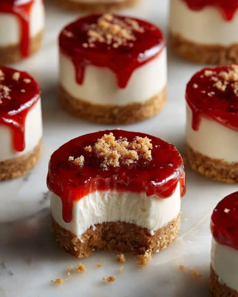 Strawberry Crunch Cheesecake Bites (No-Bake Dessert) Recipe