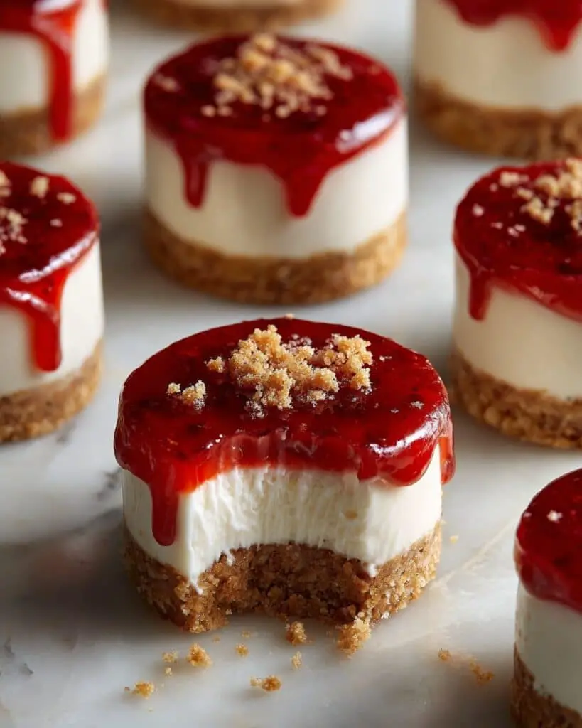 Strawberry Crunch Cheesecake Bites (No-Bake Dessert) Recipe