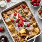 French Toast Casserole Recipe with Greek Yogurt and Caramelized Topping Recipe
