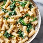 Creamy Spinach Pasta with Garlic Parmesan Sauce Recipe