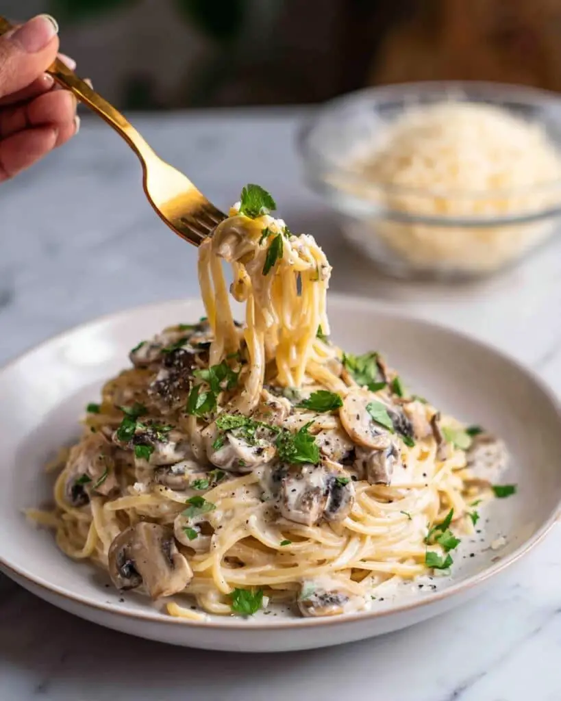 Creamy Mushroom Pasta Recipe