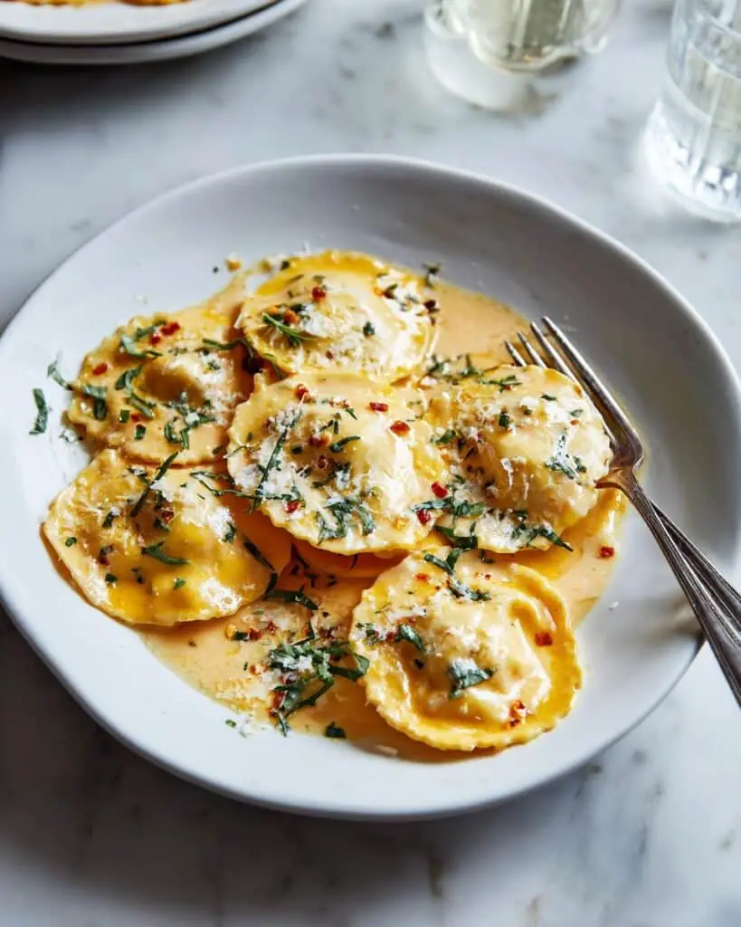 Tomato Cream Sauce for Lobster Ravioli Recipe