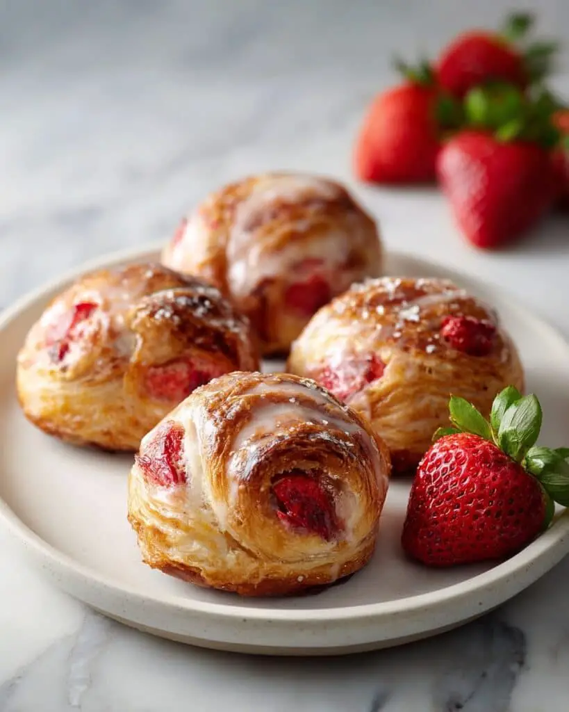 Indulgent Strawberry Cream Cheese Danish Bake Recipe