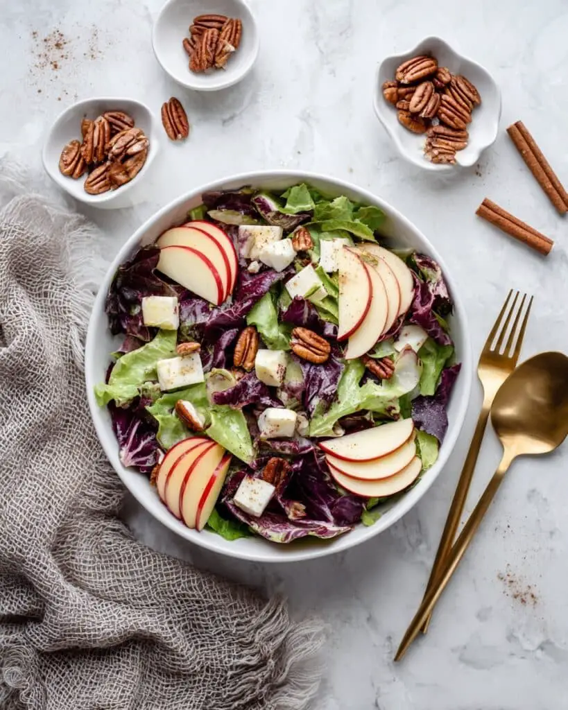 Fall Harvest Salad with Roasted Sweet Potatoes and Balsamic Vinaigrette Recipe