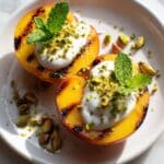 Grilled Peaches with Mascarpone and Honey Recipe