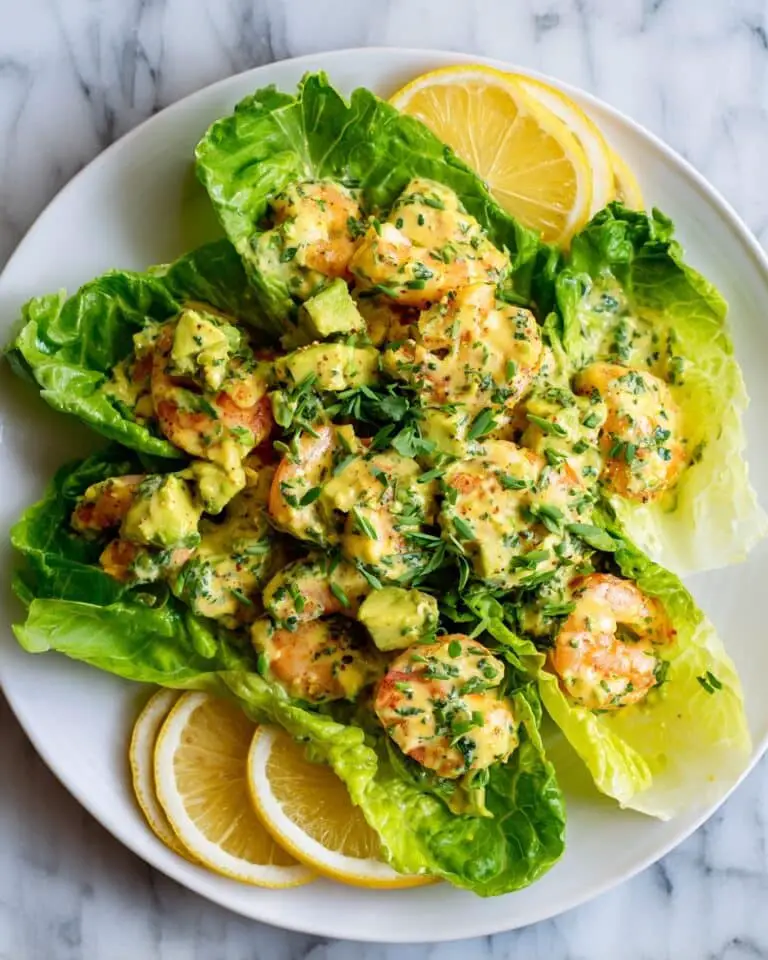 Lemon-Infused Shrimp Salad with Fresh Herbs and Avocado Recipe