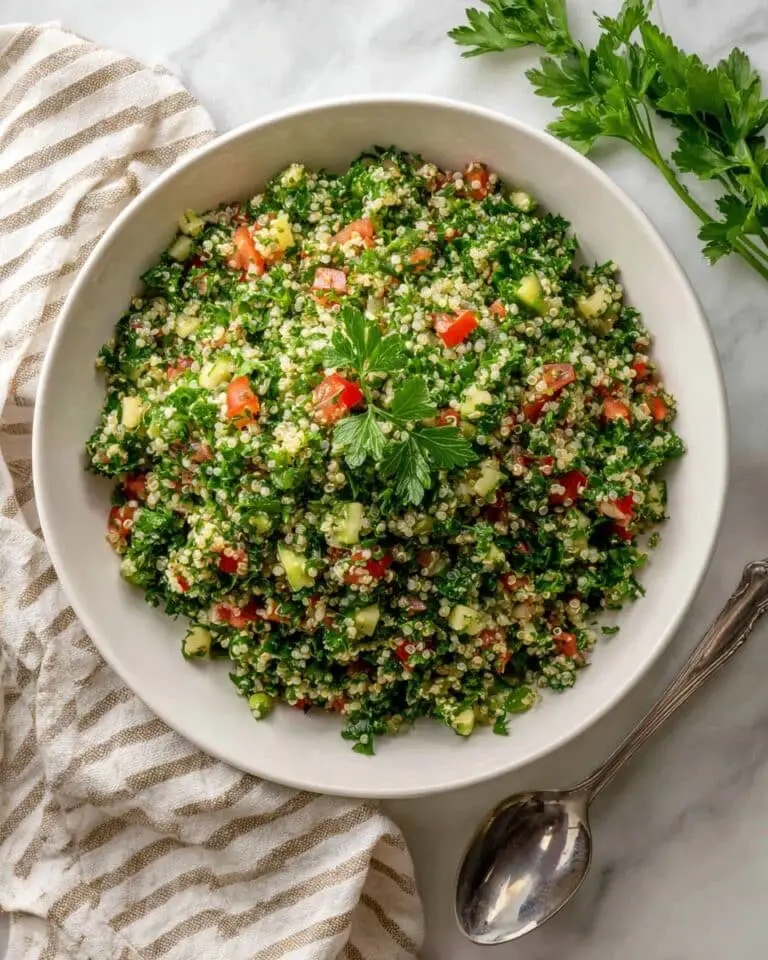 Quinoa Tabbouleh with Fresh Herbs and Lemon Dressing Recipe