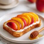 Peach Toast With Ricotta & Honey Recipe