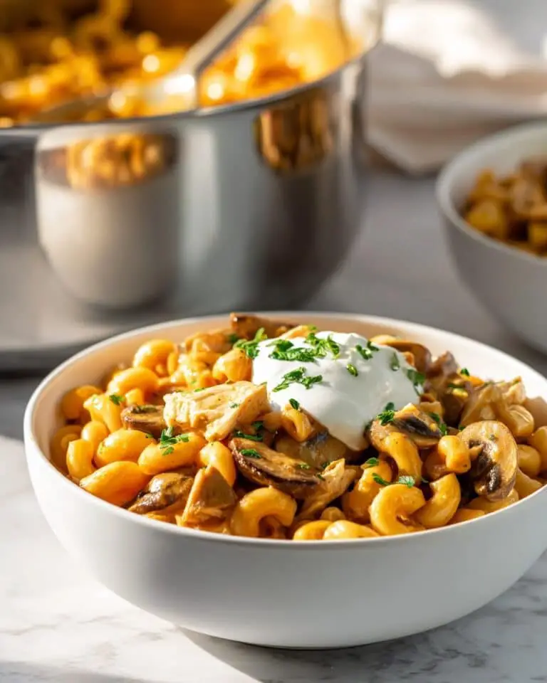 Cheesy Taco Pasta with Ground Beef and Veggies Recipe