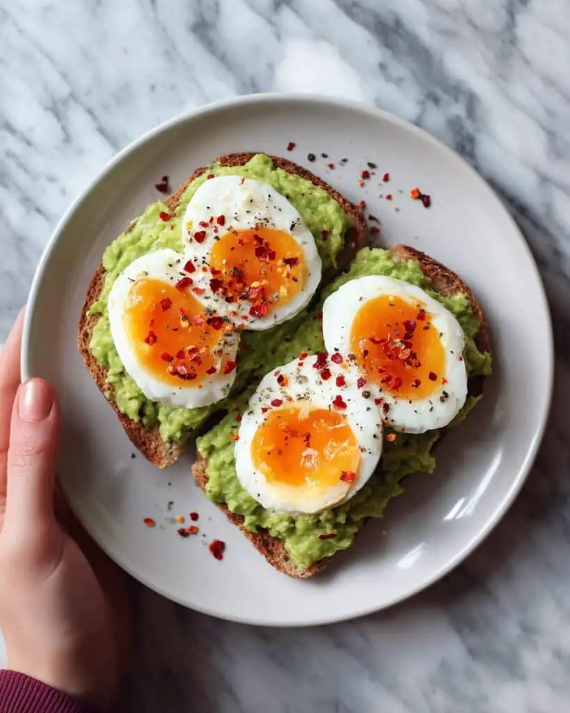 Avocado Eggs on Toast with Soft-Boiled Eggs Recipe