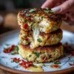 Stuffed Flatbread Without Yeast with Sun-Dried Tomatoes, Basil, and Vegan Cheese Recipe