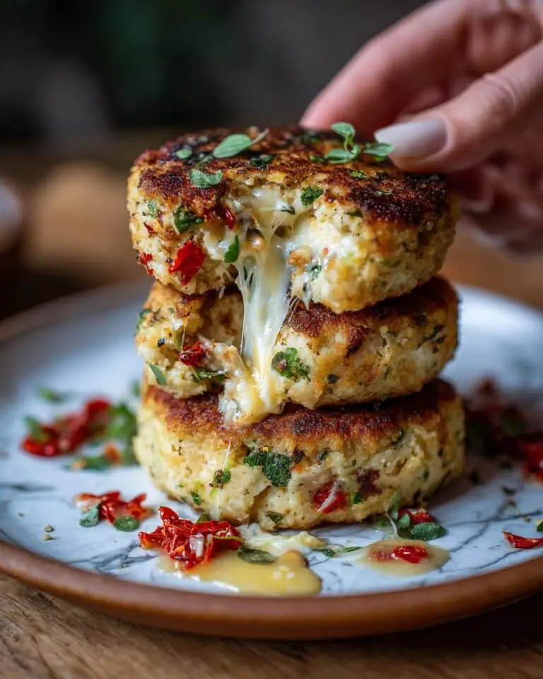 Stuffed Flatbread Without Yeast with Sun-Dried Tomatoes, Basil, and Vegan Cheese Recipe