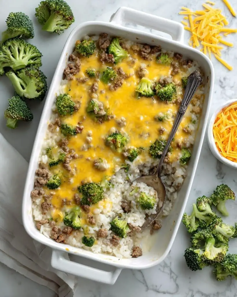 Ground Turkey Rice Casserole (No Soup) Recipe