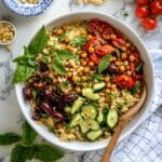 Mediterranean Quinoa Salad with Roasted Tomatoes, Feta, and Fresh Herbs Recipe