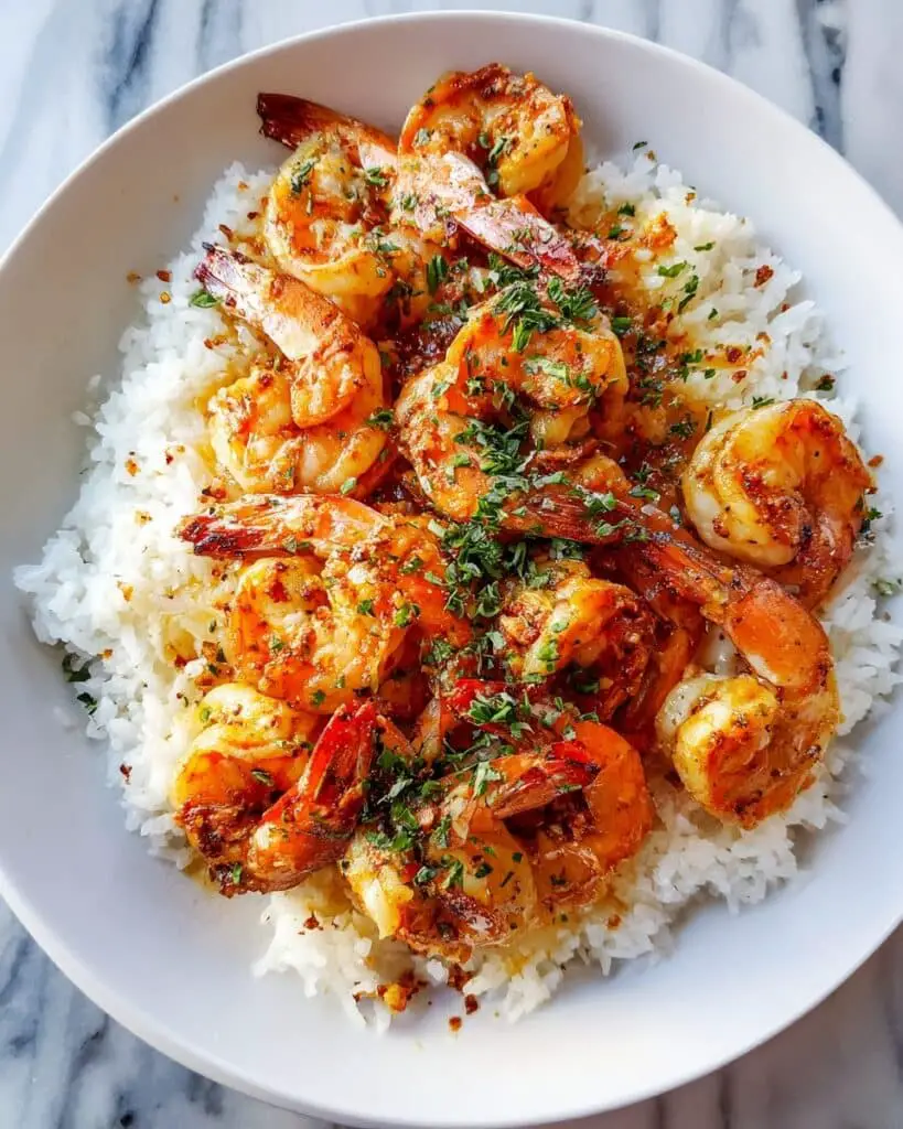 Garlic Butter Shrimp and Rice Recipe