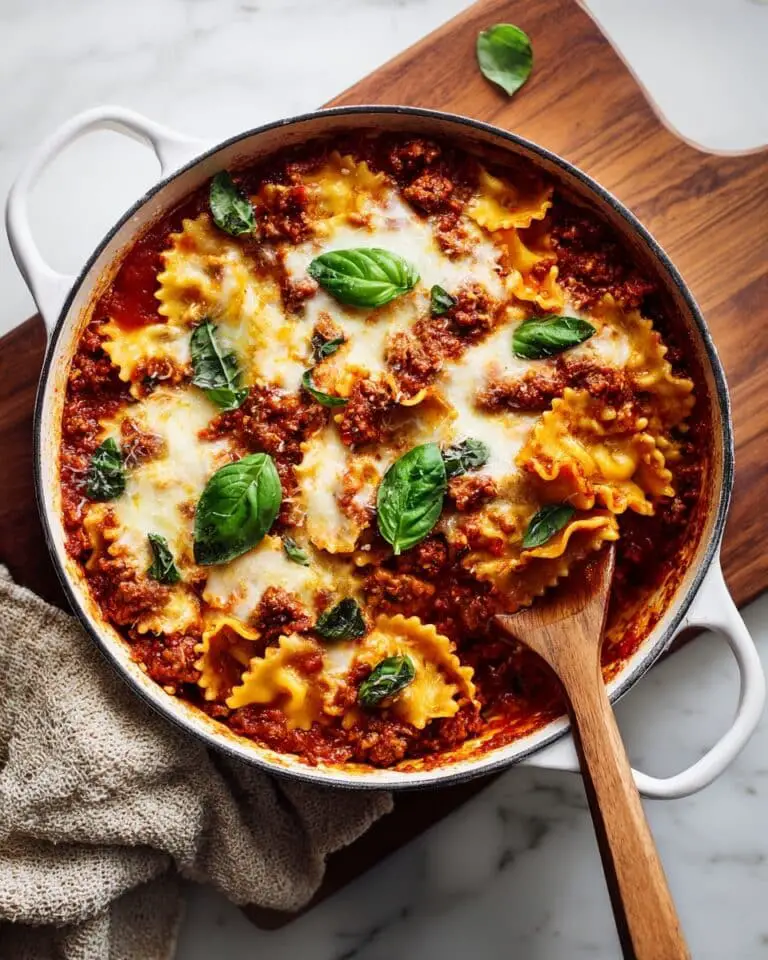 Easy Skillet Stovetop Lasagna Recipe