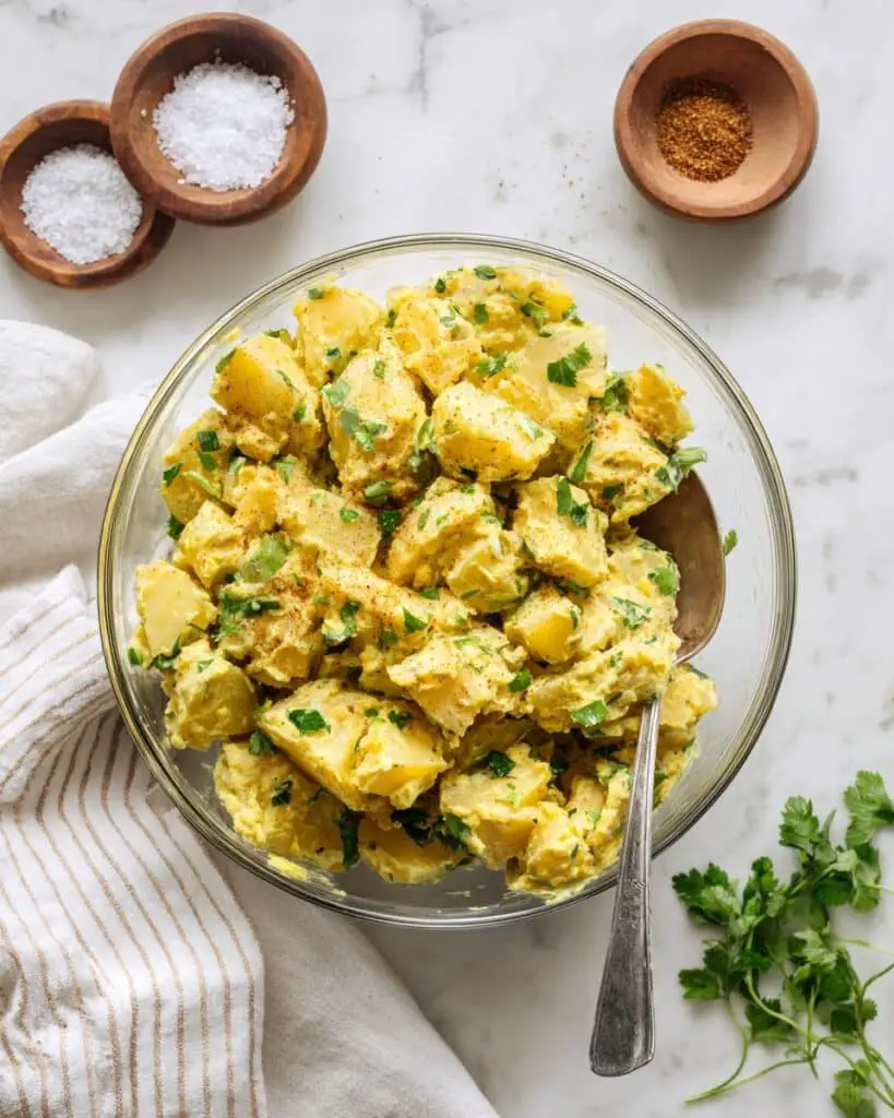 No-Mayo Potato Salad with Fresh Herbs and Olive Oil Recipe