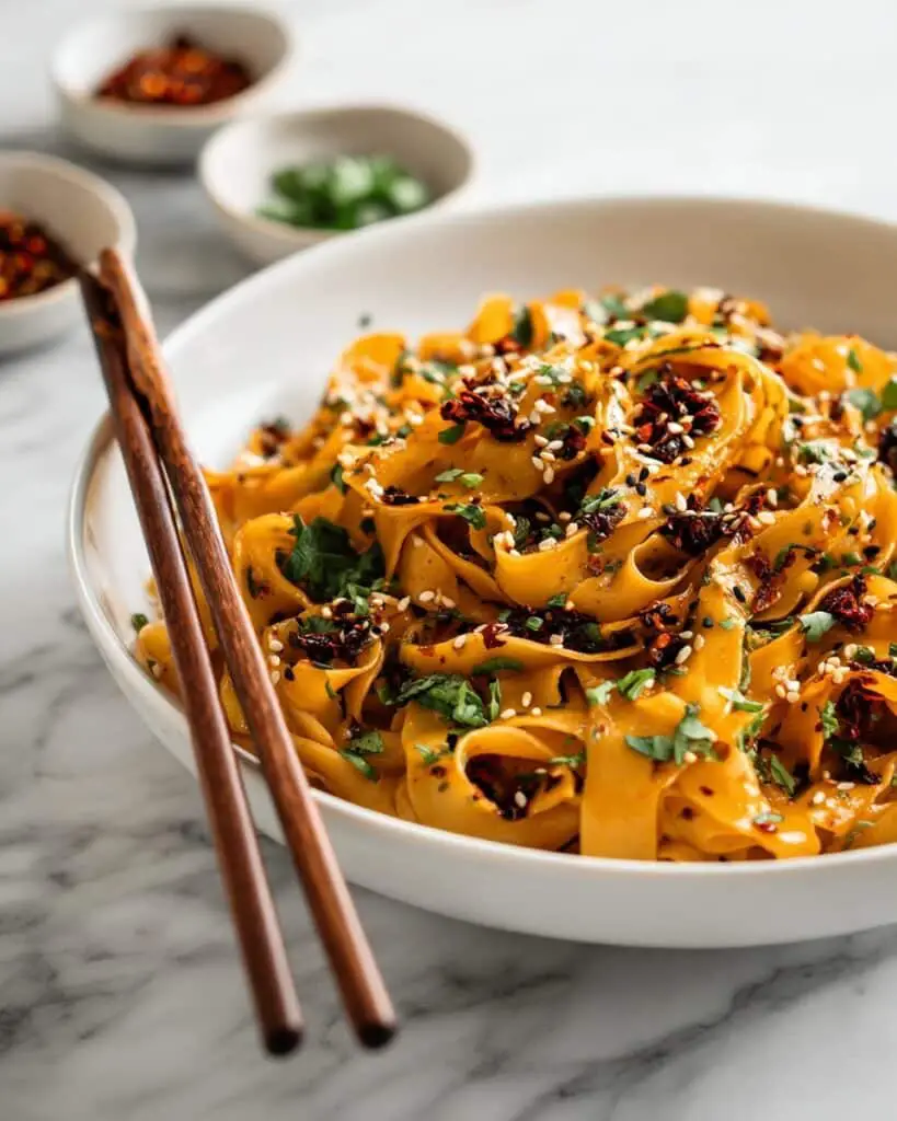 Spicy Chili Garlic Noodles Recipe