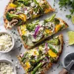Roasted Spring Veggie Flatbread Recipe