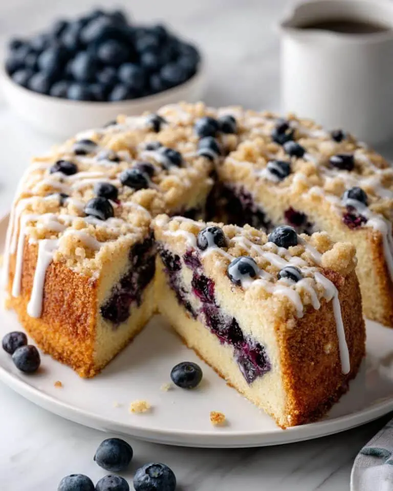 Blueberry Coffee Cake with Cinnamon Streusel Recipe