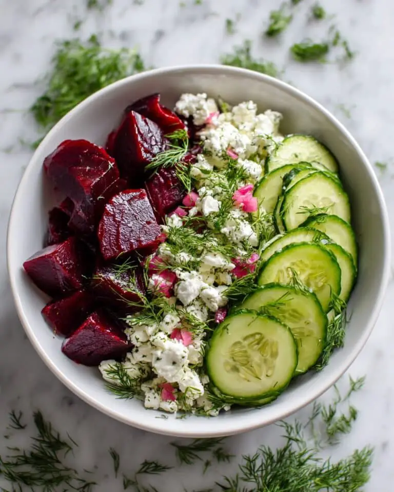 Beet Salad with Feta, Cucumbers, and Dill Recipe