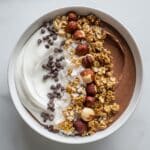 6-Ingredient Nutella Smoothie Bowl {Healthy} Recipe