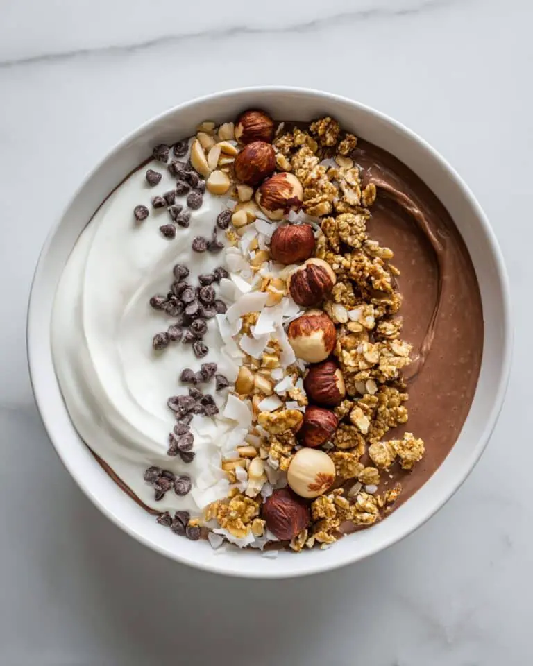 6-Ingredient Nutella Smoothie Bowl {Healthy} Recipe