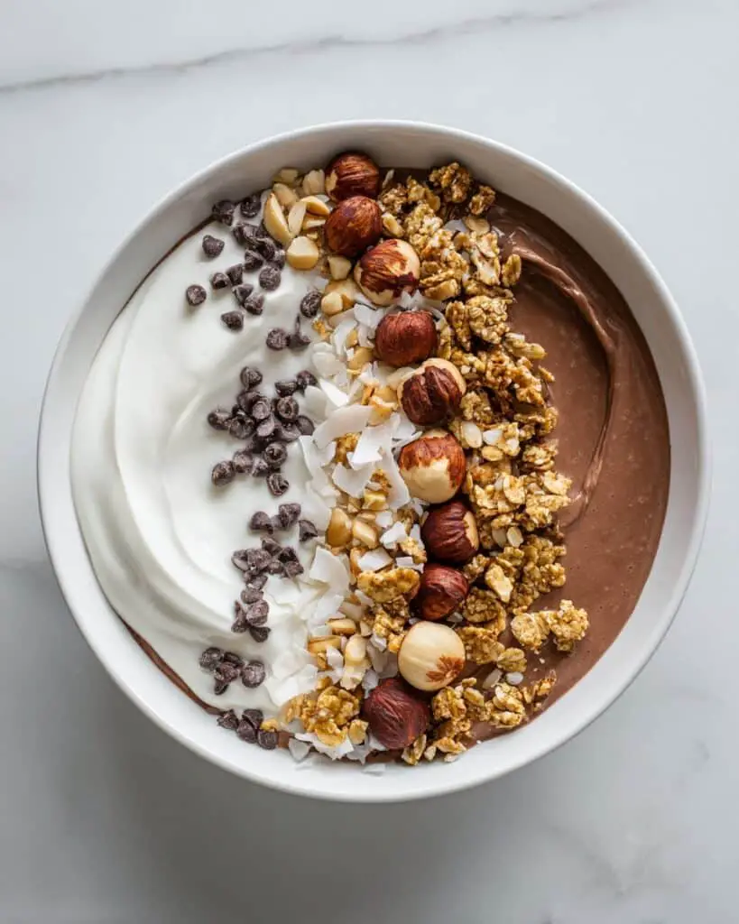 6-Ingredient Nutella Smoothie Bowl {Healthy} Recipe