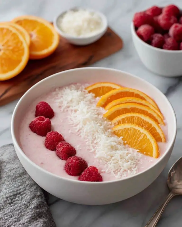 Raspberry Orange Smoothie Bowl Recipe