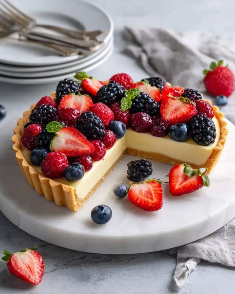 Vanilla Custard Fruit Tart Recipe