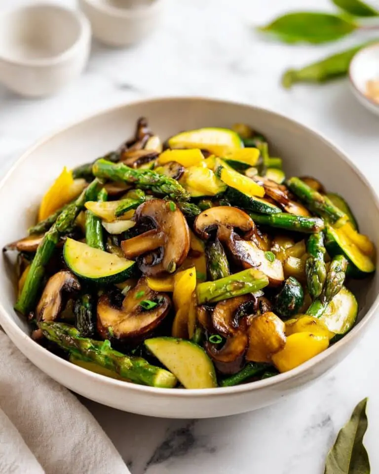 Flavorful Roasted Asparagus, Zucchini, and Yellow Squash Medley Recipe