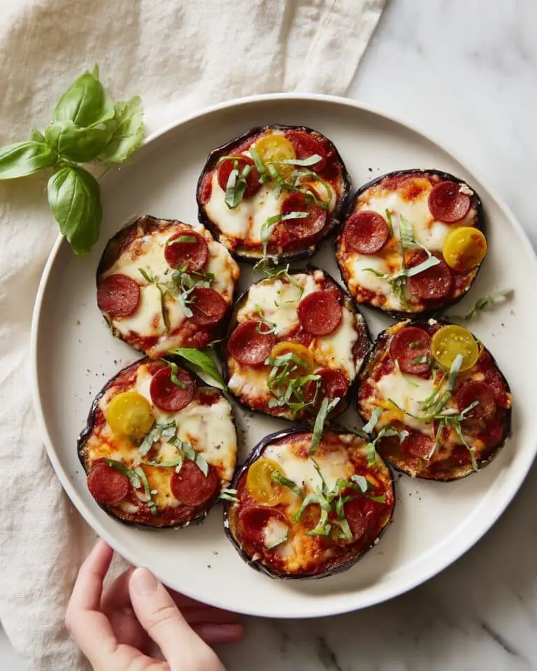 Air Fryer Eggplant Pizzas Recipe