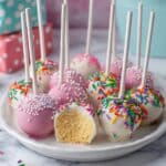 Homemade Vanilla Cake Pops with Vanilla Buttercream Recipe