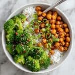 Vegan Sticky Sesame Chickpeas Recipe