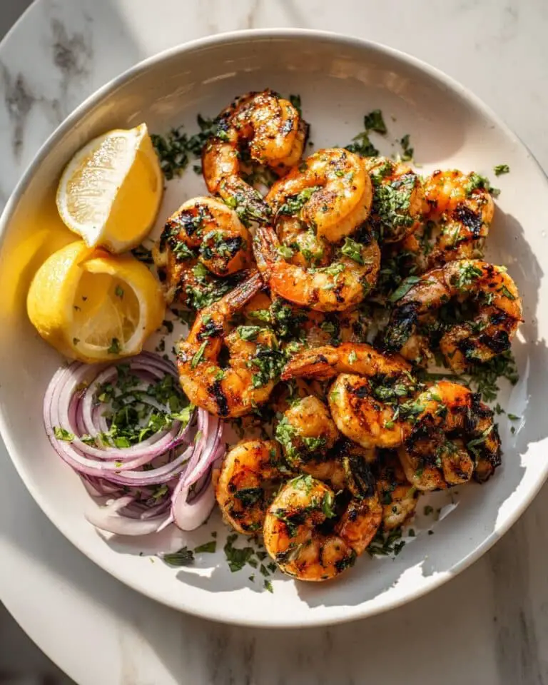 Mediterranean Grilled Shrimp Platter Recipe