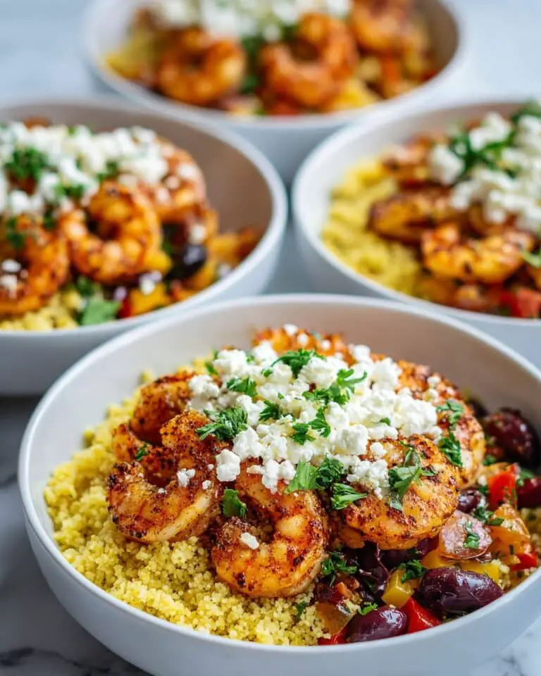 Mediterranean Shrimp Couscous Bowls Recipe