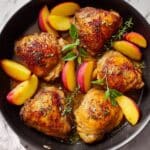 Jalapeno Peach Skillet Chicken Thighs Recipe