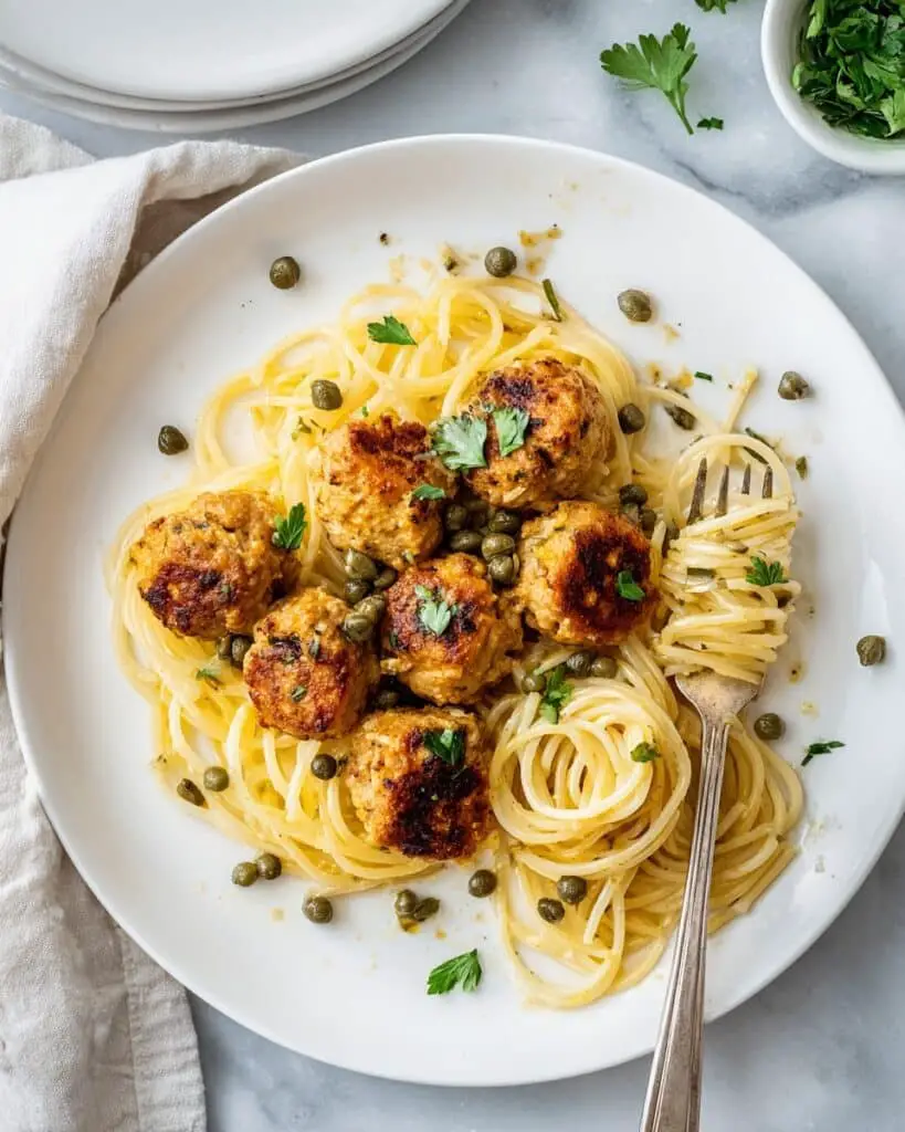 Chicken Piccata Meatballs Recipe