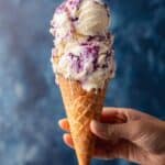 Blueberry Crumble Ice Cream Recipe