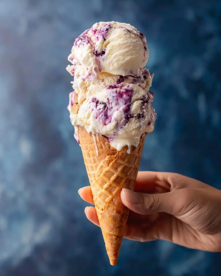 Blueberry Crumble Ice Cream Recipe