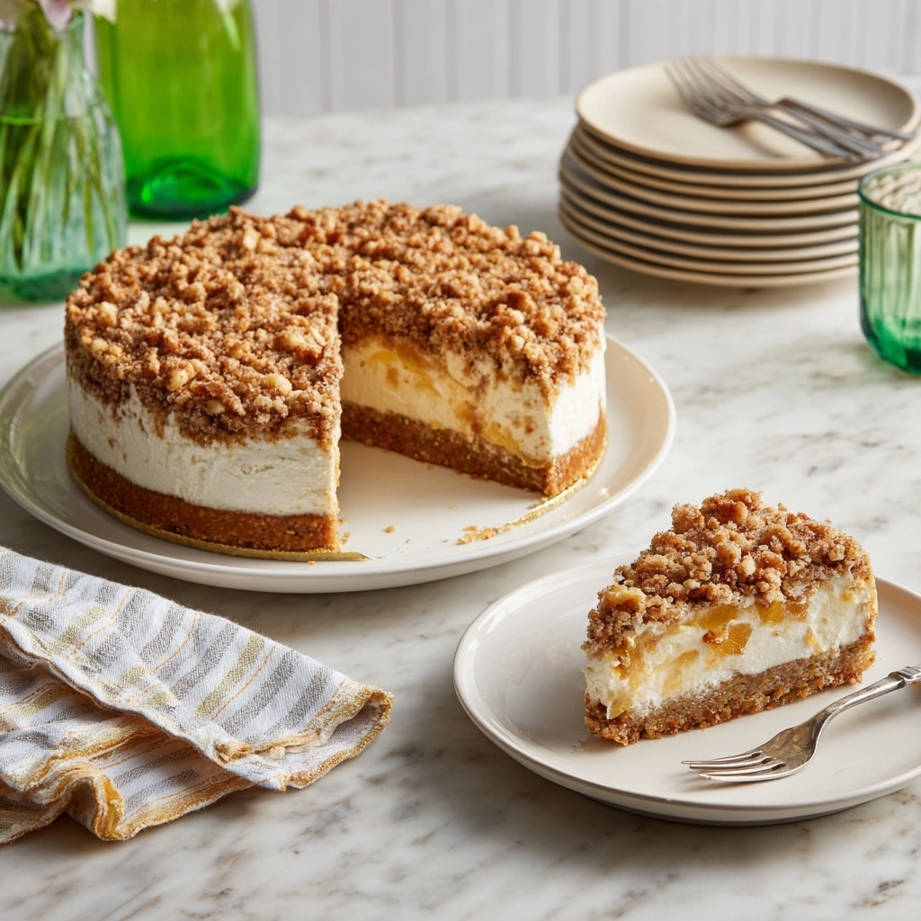 Rhubarb Crumble Cheesecake Recipe