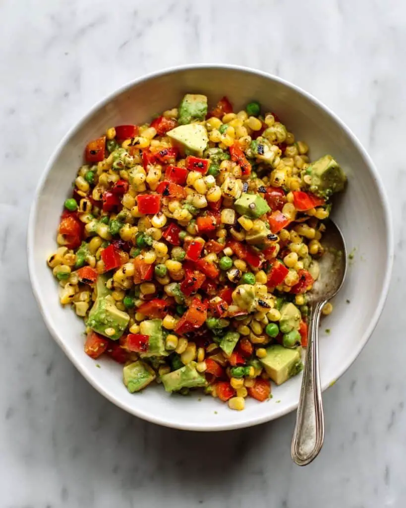 Tropical Charred Corn and Avocado Salad Recipe